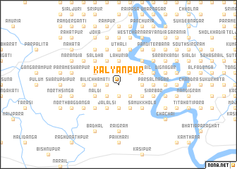 map of Kalyānpur