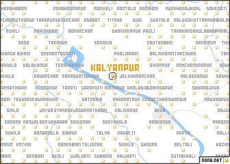 map of Kalyānpur