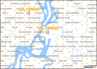 map of Kalyānpur