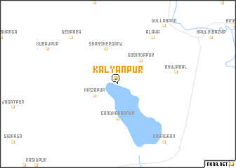 map of Kalyānpur