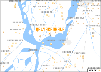 map of Kalyārānwāla