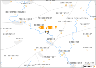 map of Kalynove