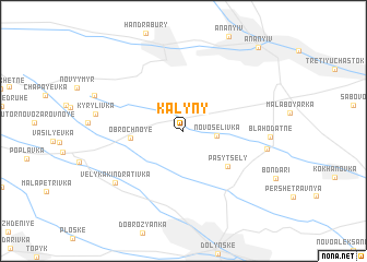 map of Kalyny