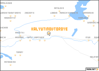 map of Kalyutino Vtoroye