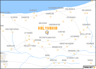 map of Kalyvakia