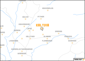 map of Kalývia