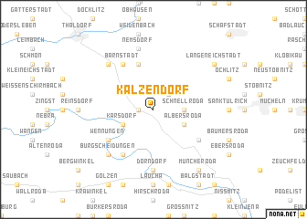 map of Kalzendorf