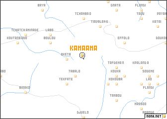 map of Kamaama