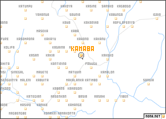 map of Kamaba