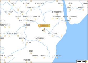 map of Kamābo