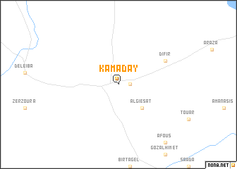 map of Kamaday