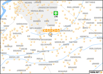 map of Kamahān