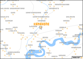 map of Kamahone