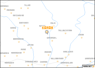 map of Kamah