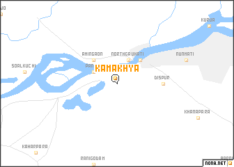 map of Kamakhya