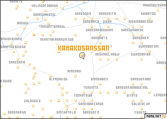 map of Kamako Sanssan