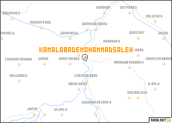 map of Kamālābād-e Moḩammad Şāleḩ