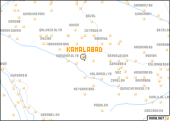 map of Kamālābād