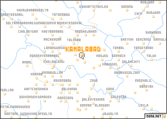 map of Kamālābād