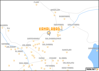 map of Kamālābād