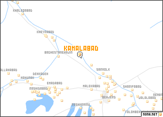 map of Kamālābād