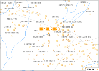 map of Kamālābād