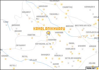 map of Kamālān-i Khwārū