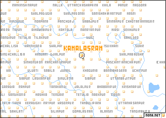 map of Kamalāsram