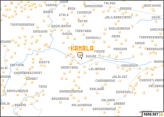 map of Kamāla