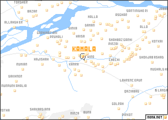 map of Kamāla