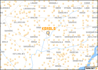 map of Kamāla