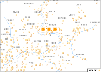 map of Kamalban