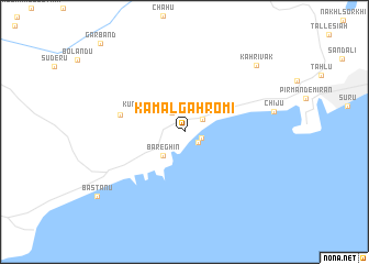 map of Kamāl Gahromī