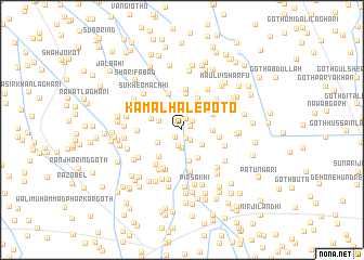 map of Kamāl Hālepoto