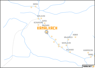 map of Kamāl Kach