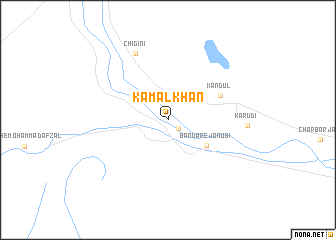 map of Kamāl Khān