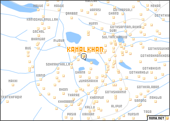 map of Kamāl Khān