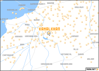 map of Kamāl Khān