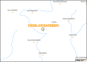 map of Kamal Krishnabāri
