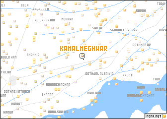 map of Kamāl Meghwār