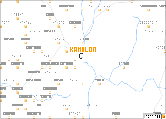 map of Kamalon