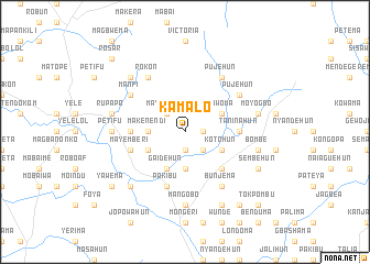 map of Kamalo