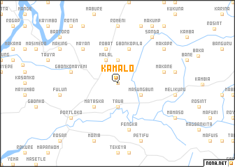 map of Kamalo