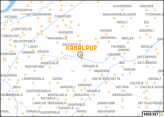 map of Kamālpur