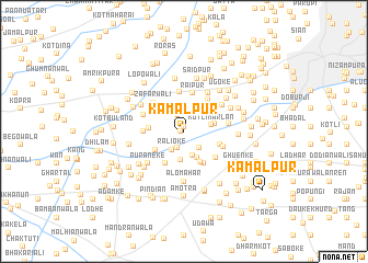 map of Kamālpur
