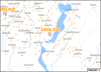 map of Kamālpur