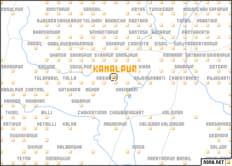 map of Kāmālpur