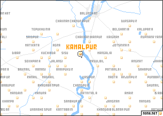 map of Kamalpur