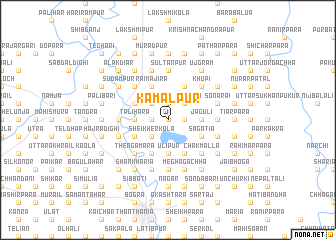 map of Kamalpur