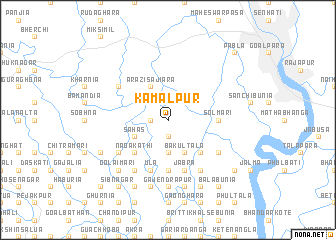 map of Kamalpur